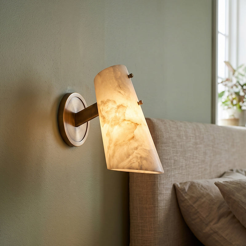Valette Alabaster Wall Sconce