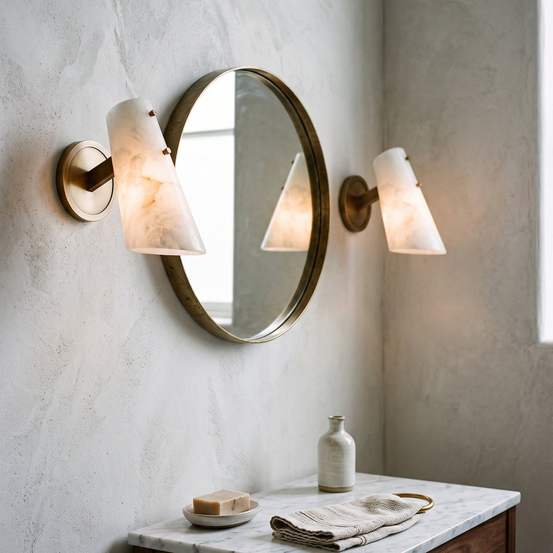 Valette Alabaster Wall Sconce