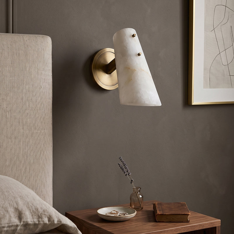Valette Alabaster Wall Sconce