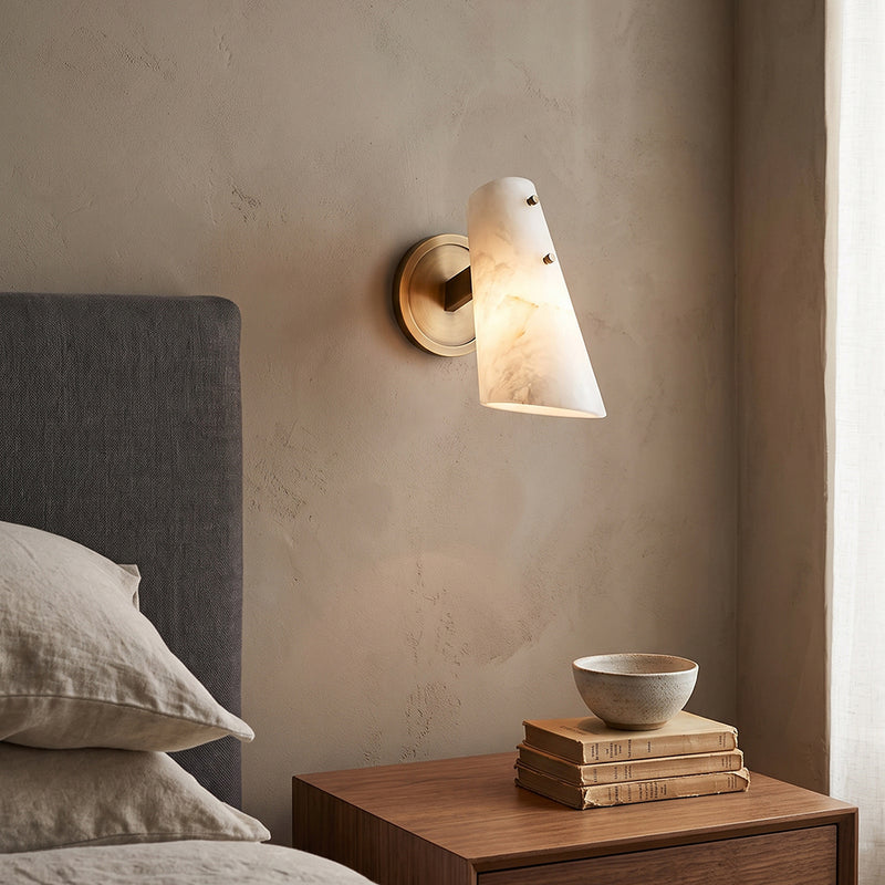 Valette Alabaster Wall Sconce
