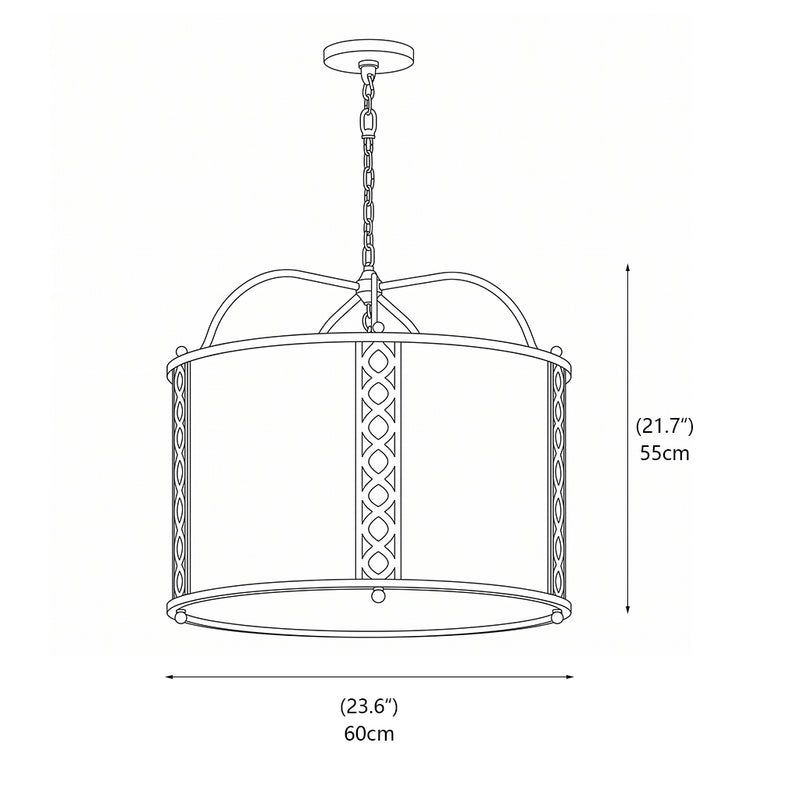 Vanderbilt Drum Pendant Lamp