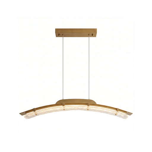 Vaughn Arched Cast Glass Chandelier