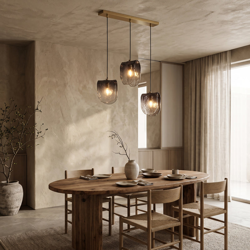 Vespera Smoky Glass Pendant Lamp