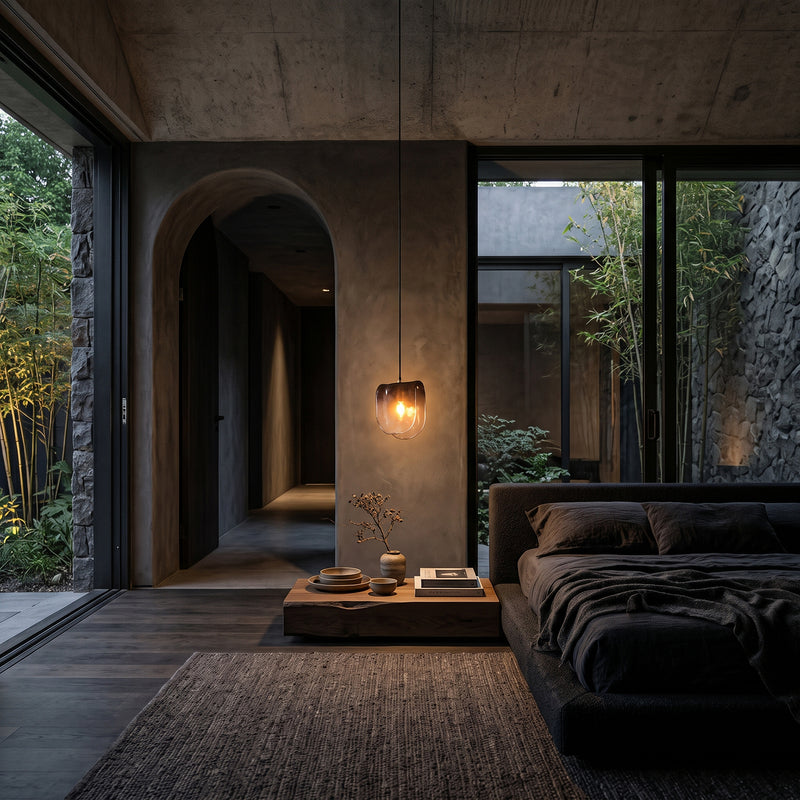 Vespera Smoky Glass Pendant Lamp