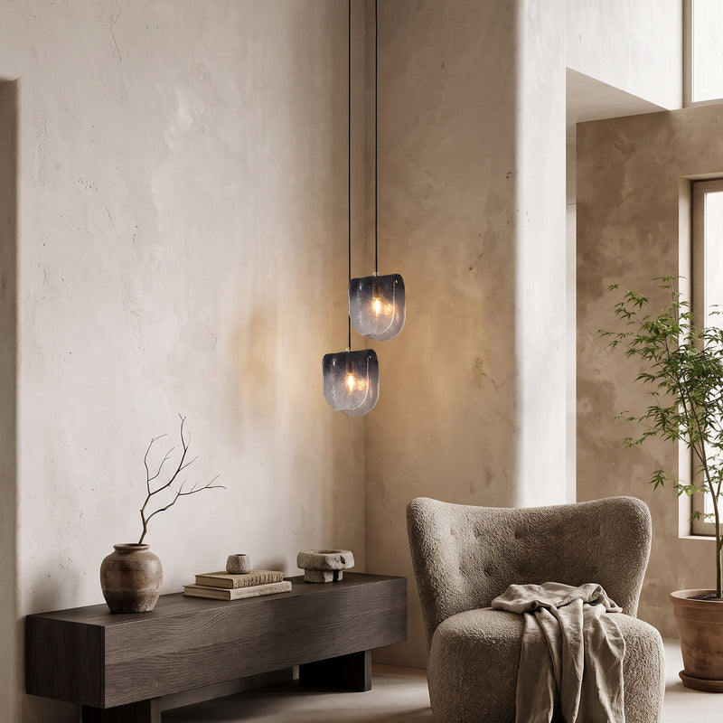 Vespera Smoky Glass Pendant Lamp