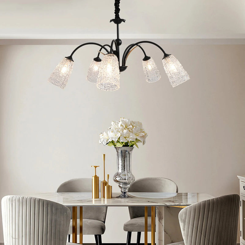 Vintage Facet Arch Chandelier