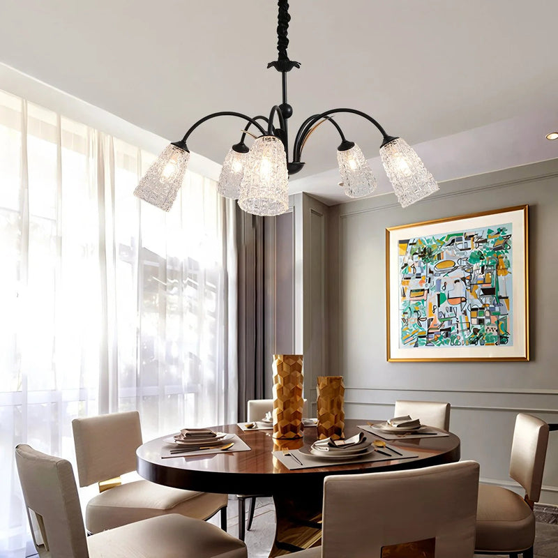 Vintage Facet Arch Chandelier