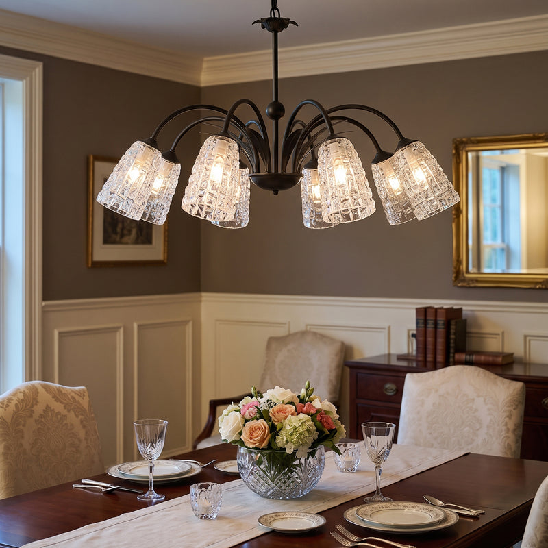 Vintage Facet Arch Chandelier