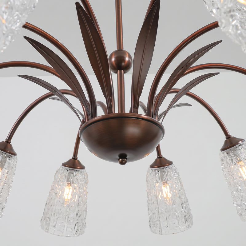 Vintage Facet Arch Chandelier