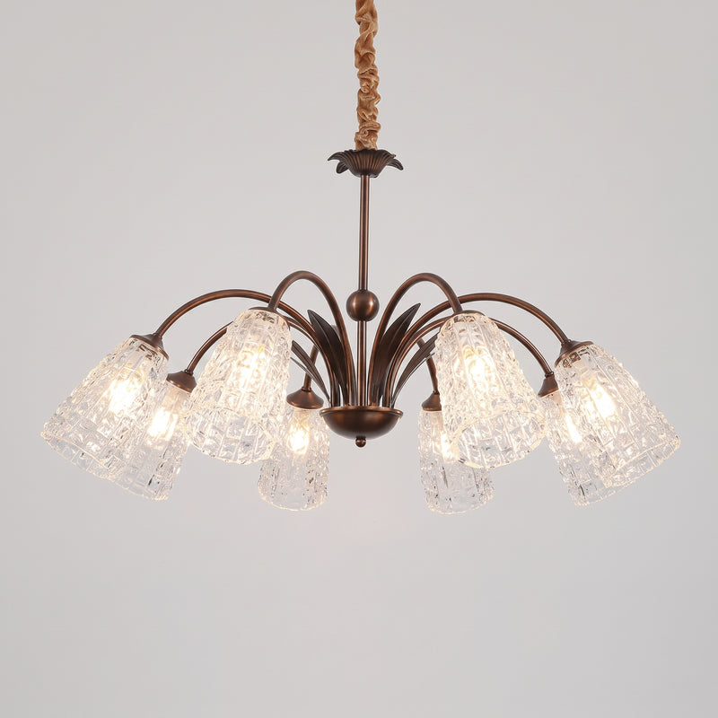 Vintage Facet Arch Chandelier