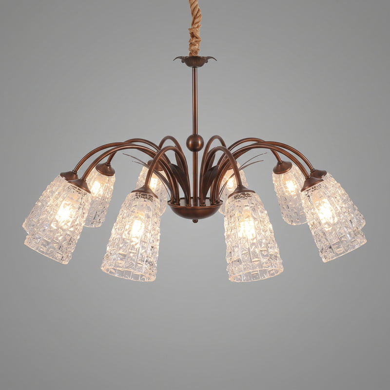 Vintage Facet Arch Chandelier