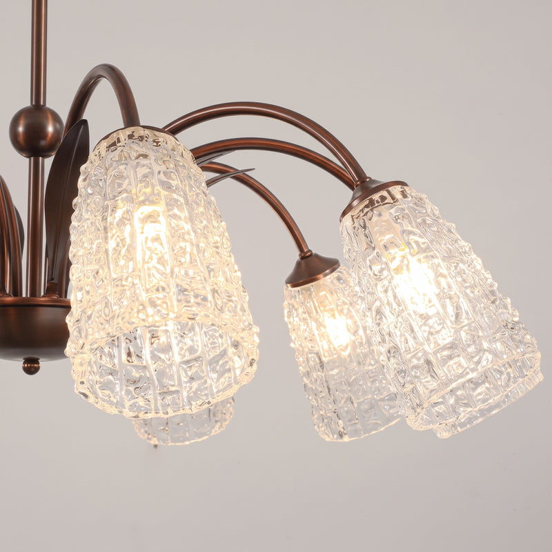 Vintage Facet Arch Chandelier