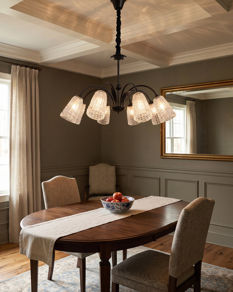 Vintage Facet Arch Chandelier