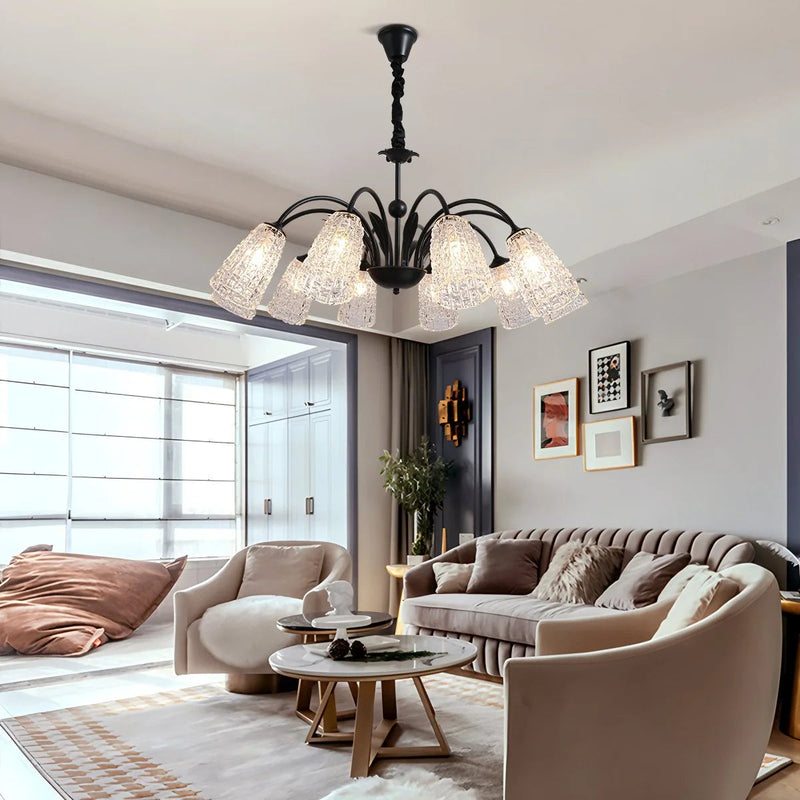 Vintage Facet Arch Chandelier