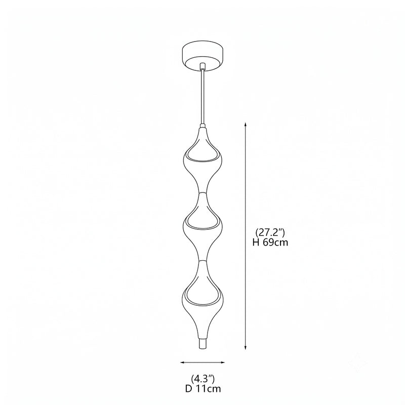 Vivienne Cascading Drop Pendant Lamp
