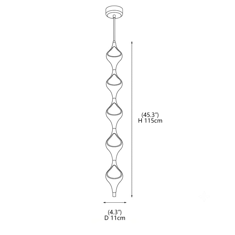 Vivienne Cascading Drop Pendant Lamp