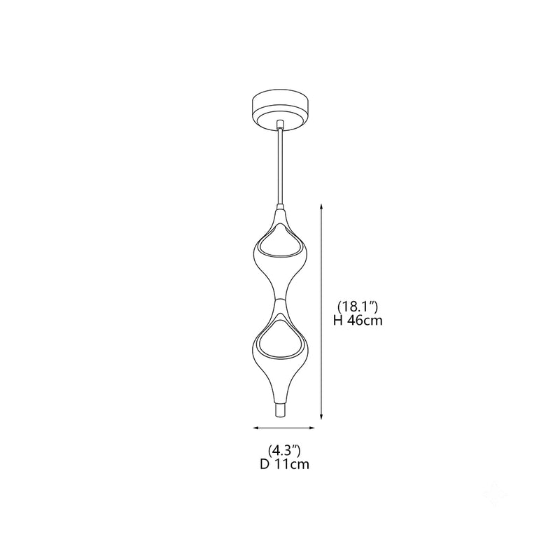 Vivienne Cascading Drop Pendant Lamp