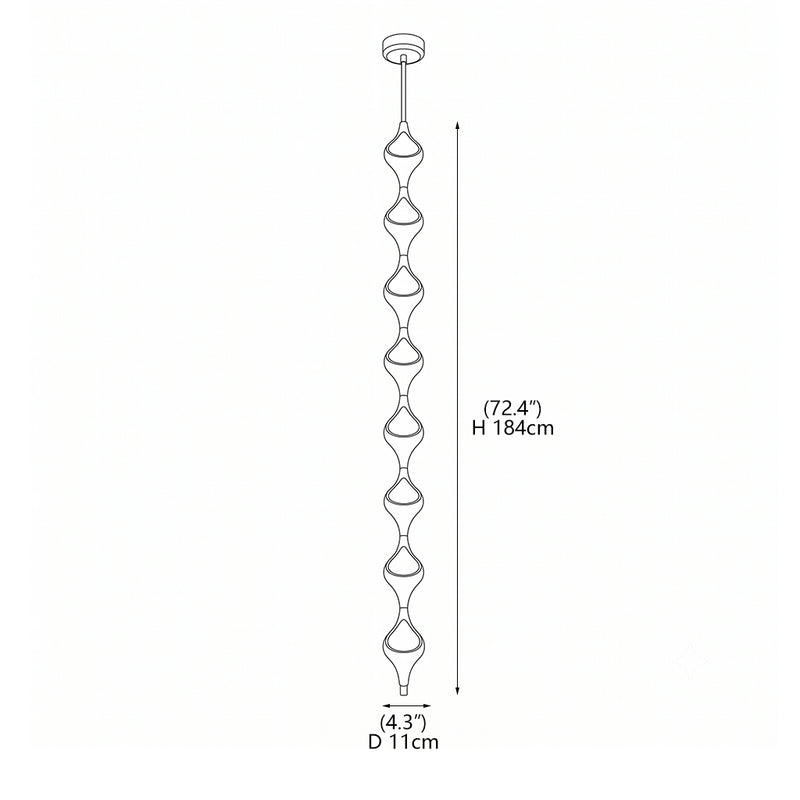 Vivienne Cascading Drop Pendant Lamp