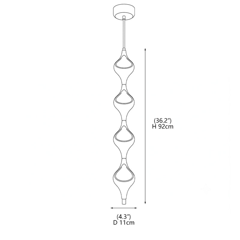 Vivienne Cascading Drop Pendant Lamp