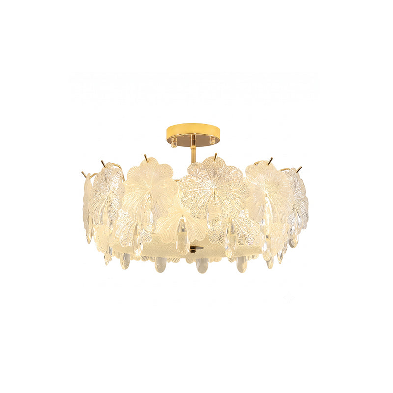 Vivienne Glass Semi-Flush Mount
