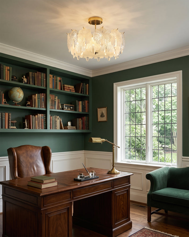 Vivienne Glass Semi-Flush Mount
