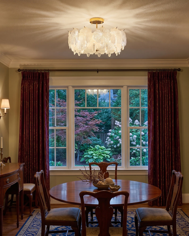 Vivienne Glass Semi-Flush Mount