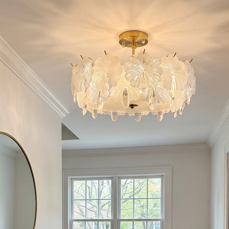 Vivienne Glass Semi-Flush Mount