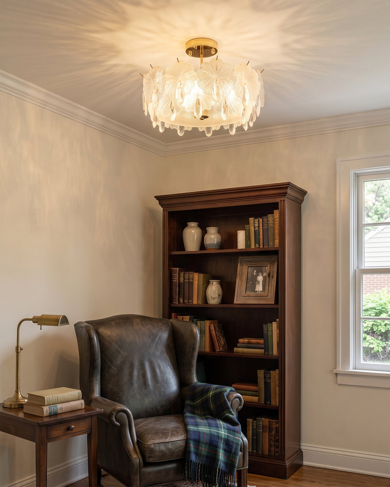 Vivienne Glass Semi-Flush Mount