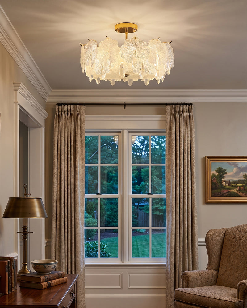 Vivienne Glass Semi-Flush Mount