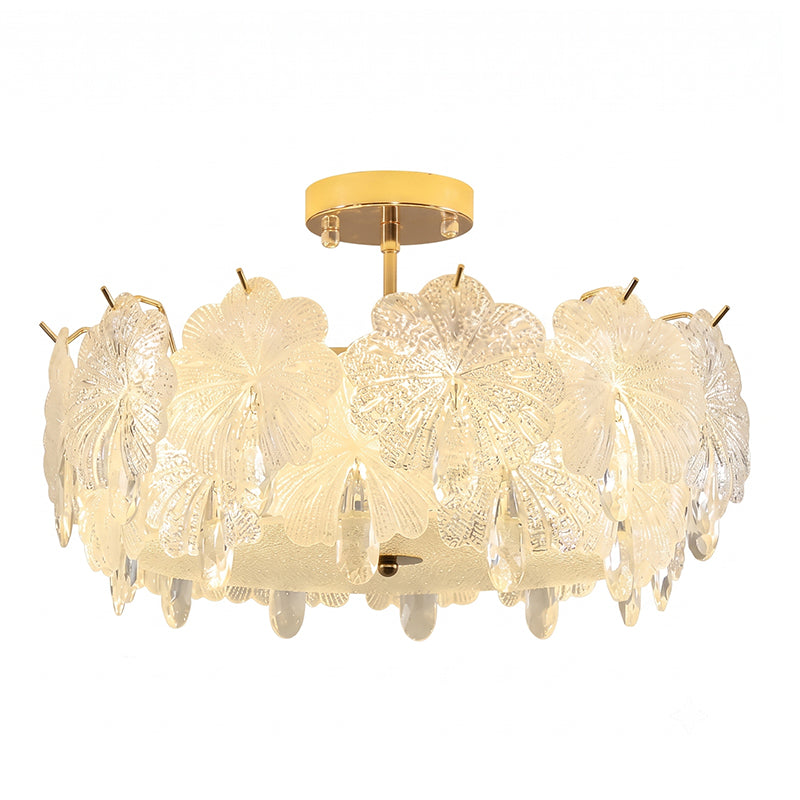 Vivienne Glass Semi-Flush Mount