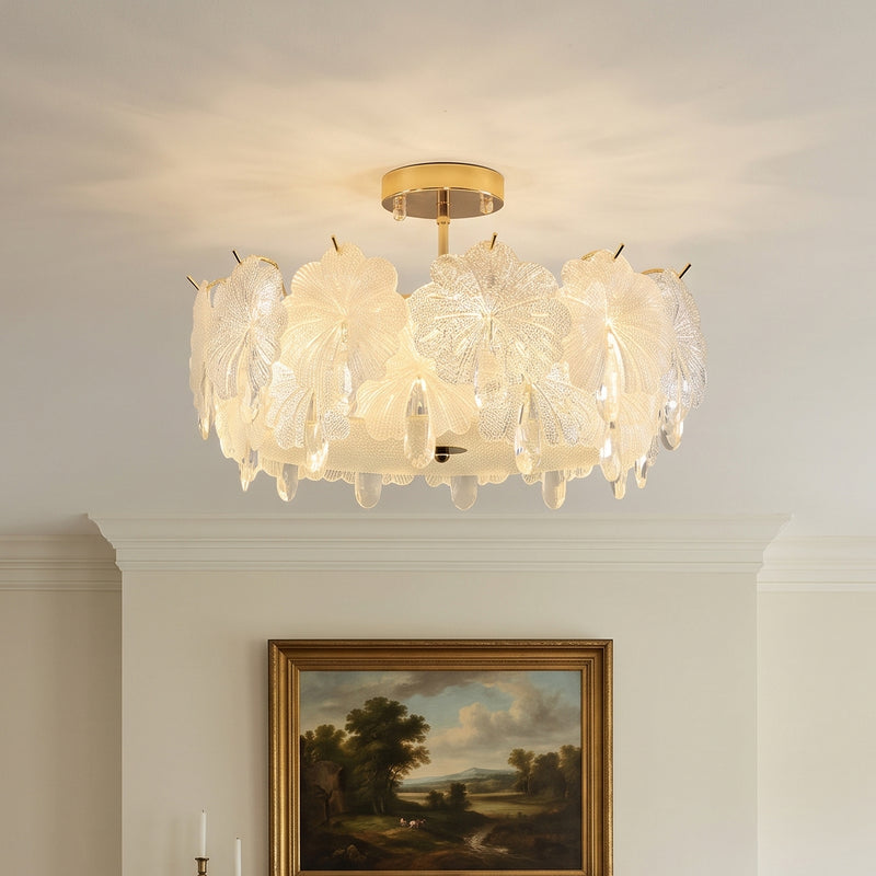Vivienne Glass Semi-Flush Mount