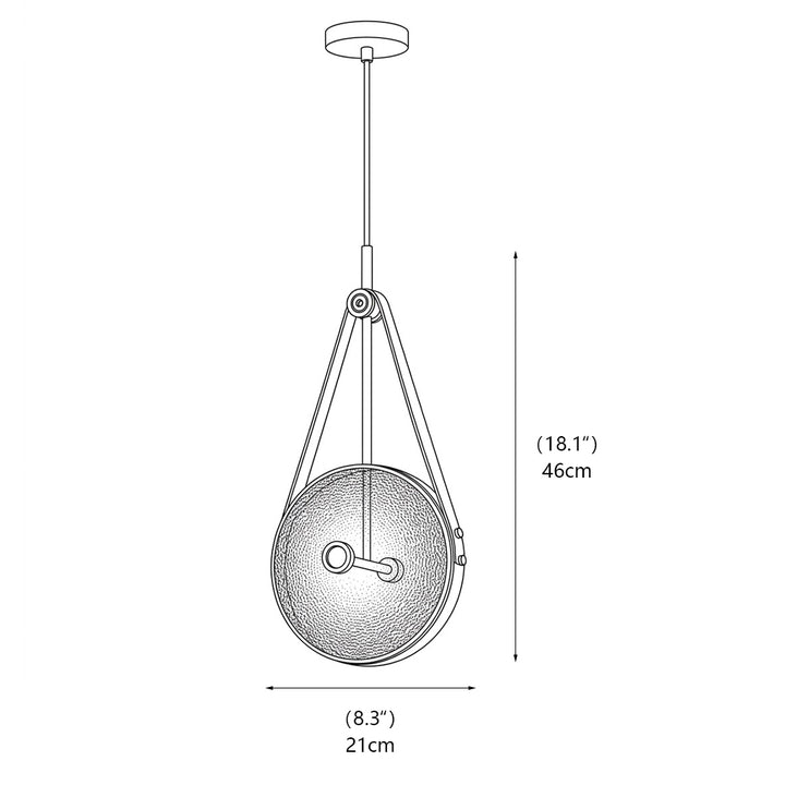 Ezra Organic Glass Pendelleuchte
