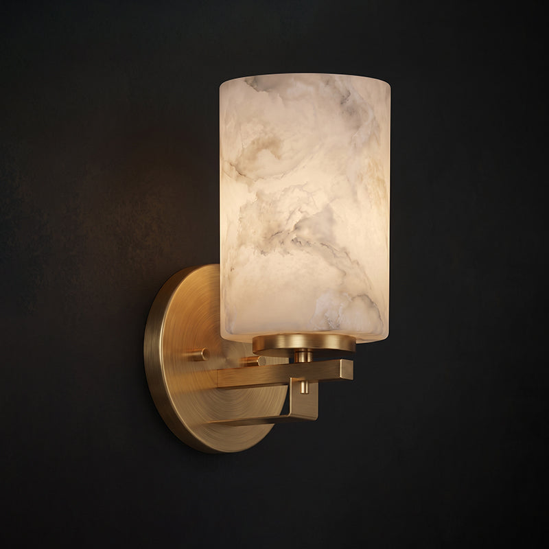 Whitman Alabaster Cylinder Sconce