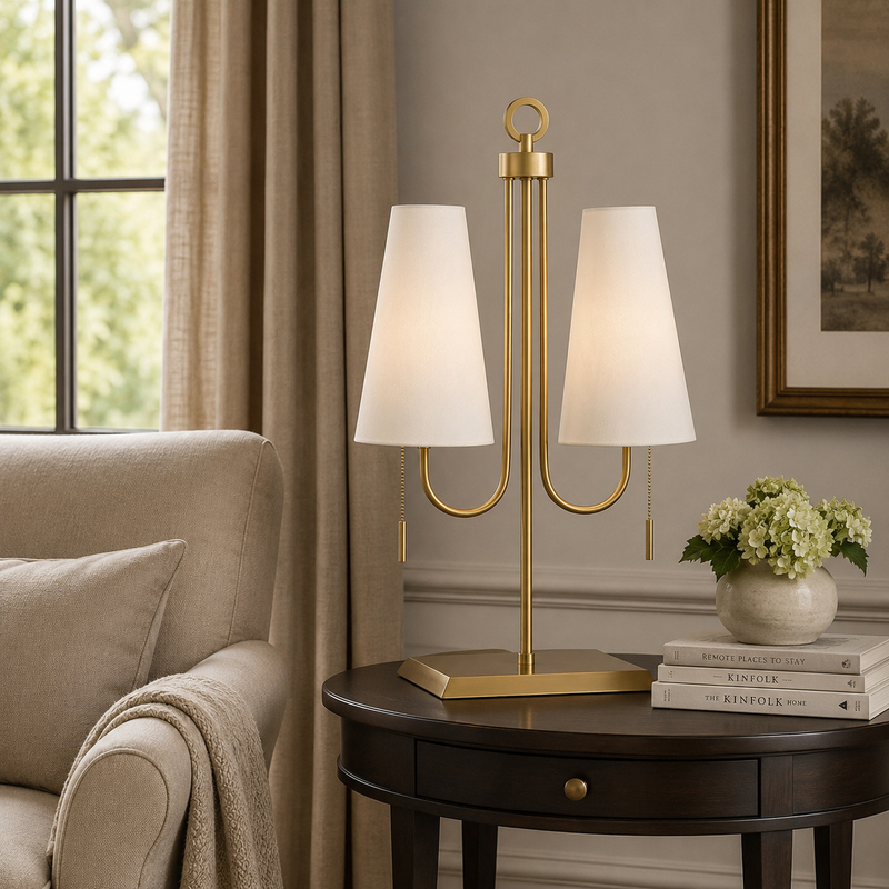 Wilkes Two Light Table Lamp