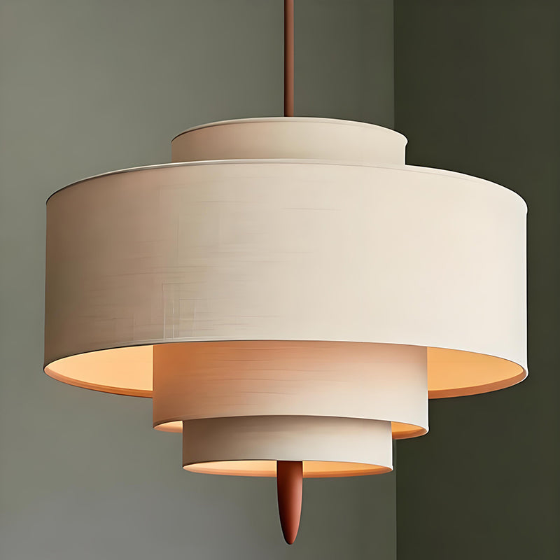 Winslow Tiered Linen Pendant Lamp – detail 15