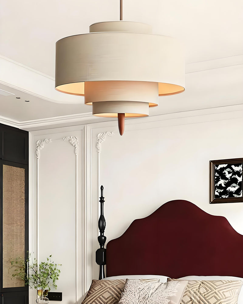 Winslow Tiered Linen Pendant Lamp – detail 11