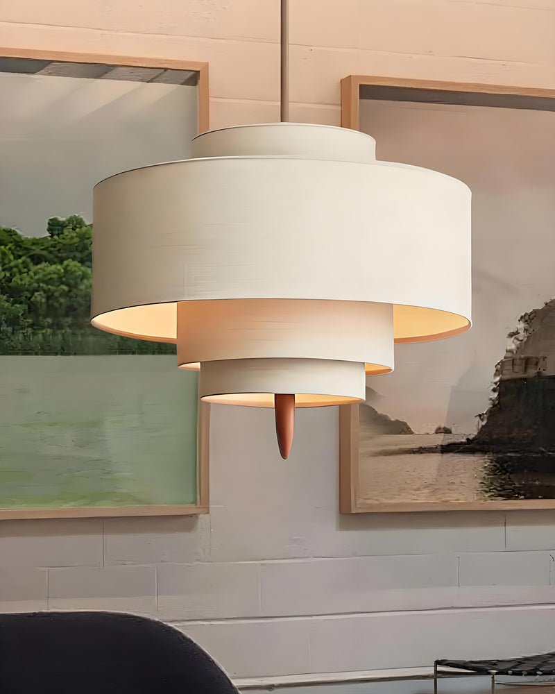 Winslow Tiered Linen Pendant Lamp – detail 14