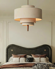 Winslow Tiered Linen Pendant Lamp – detail 13