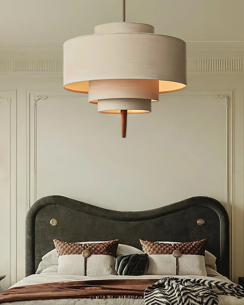 Winslow Tiered Linen Pendant Lamp – detail 13