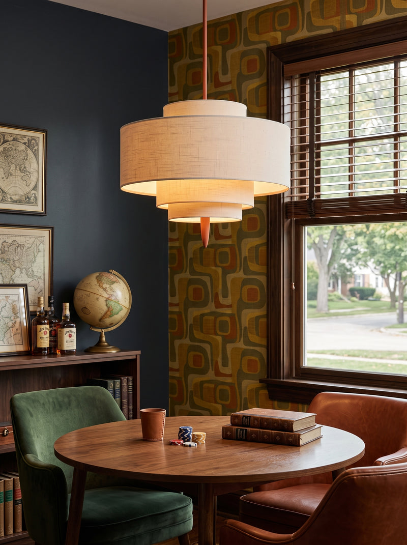 Winslow Tiered Linen Pendant Lamp – detail 5
