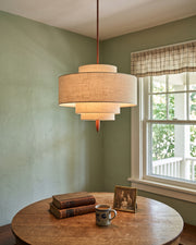 Winslow Tiered Linen Pendant Lamp – detail 6