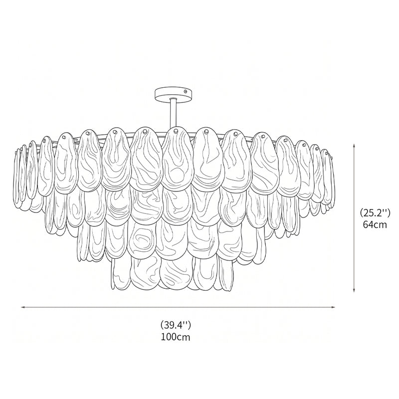 Yagla Glass Chandelier