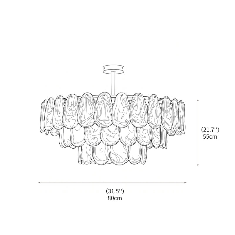 Yagla Glass Chandelier