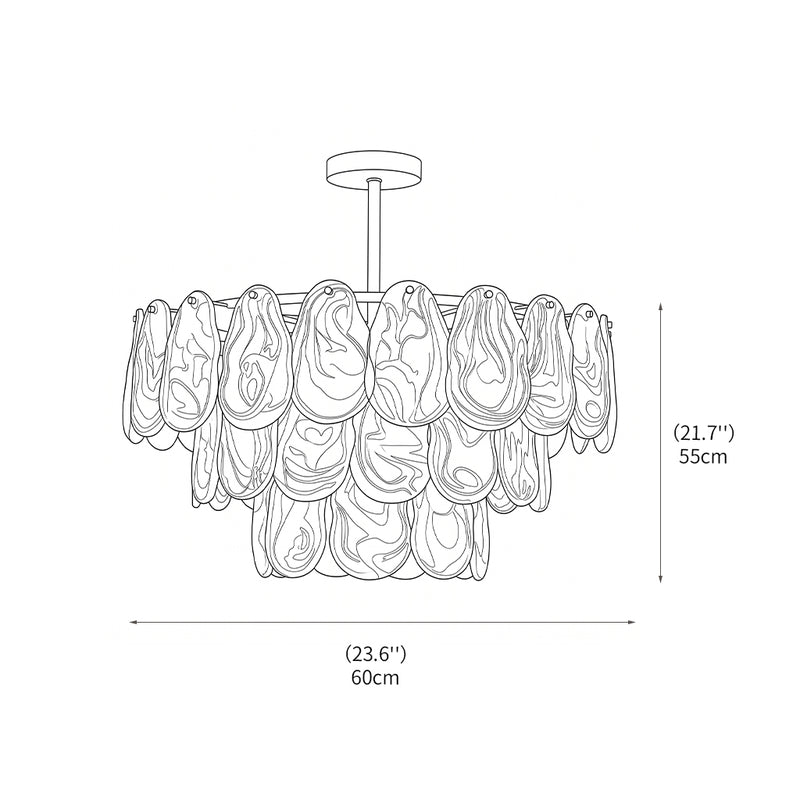 Yagla Glass Chandelier