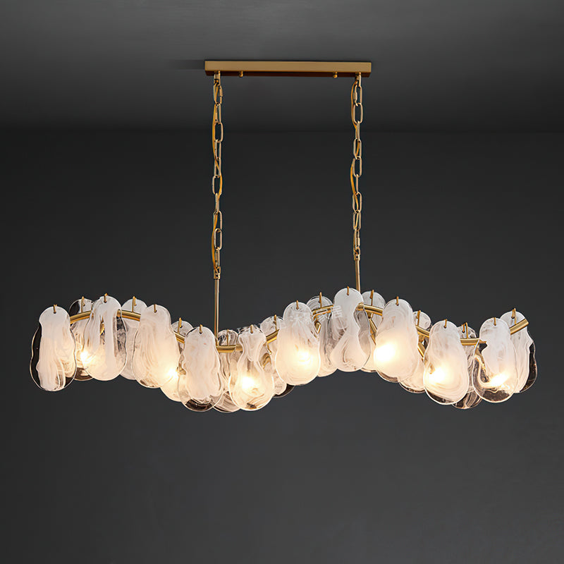 Yagla Glass Linear Chandelier