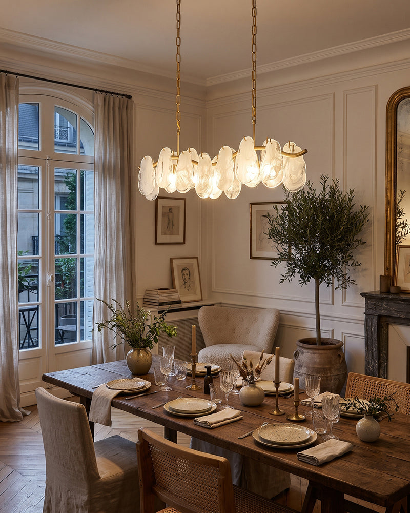 Yagla Glass Linear Chandelier