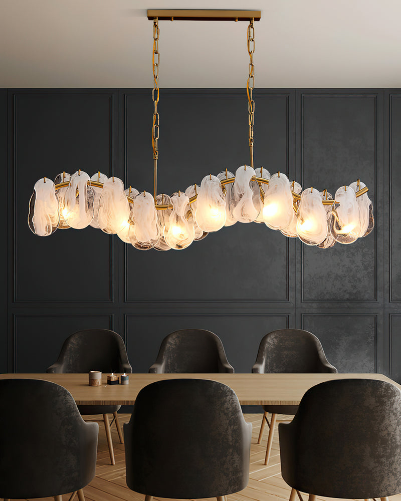 Yagla Glass Linear Chandelier