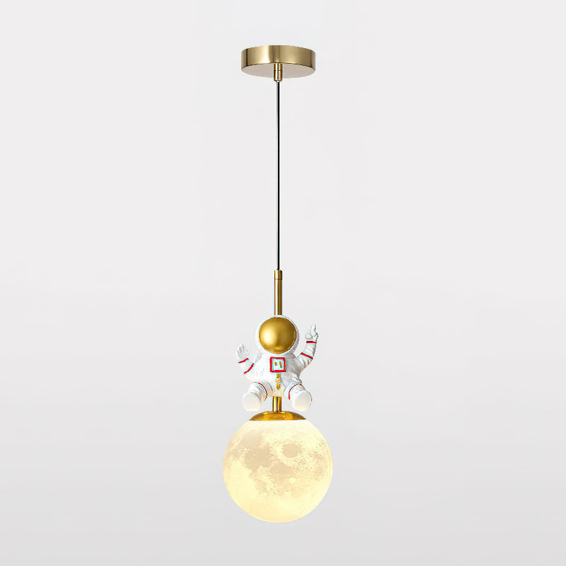 Moon Astronaut Pendant Light