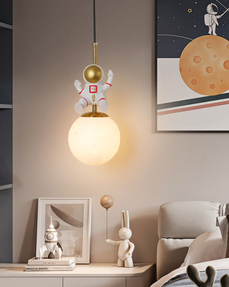 Moon Astronaut Pendant Light
