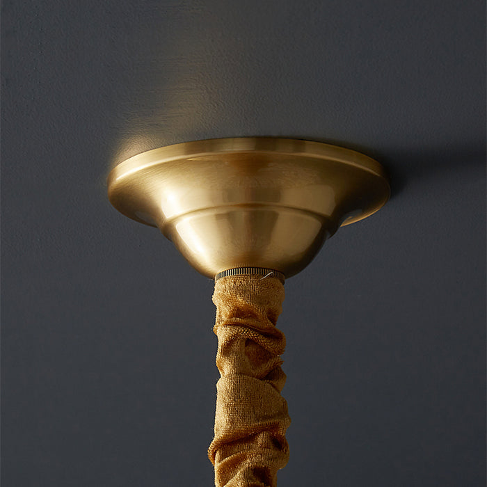 مصباح سقف نحاسي على شكل نجمة من مورافيان 7.9 بوصة